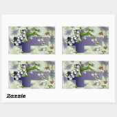 Lelie van de Vallei Paaskruis Rechthoekige Sticker (Vel)