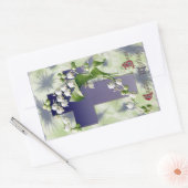 Lelie van de Vallei Paaskruis Rechthoekige Sticker (Envelop)