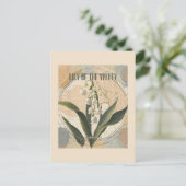 Lelie van de Vallei Retro Mei Geboorte Maand Bloem Briefkaart (Staand voorkant)