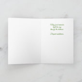 Lelie van de Vallei Tuin Vlinders Sympathie Kaart (Binnen)