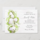 Lelie van de Vallei Viering van het Leven Memorial Kaart (Voorkant)