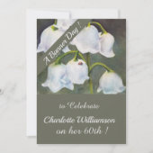 Lelie van de Vallei Waterverf Bloemen Verjaardag Kaart (Voorkant)