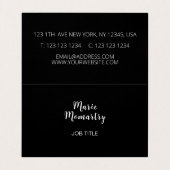 Lelie van de vallei wilde bloemen visitekaartje (Binnenkant ongevouwen)