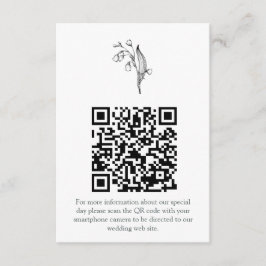 Lelie van de Vallei - Witte Collatie RSVP Informatiekaartje