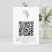 Lelie van de Vallei - Witte Collatie RSVP Informatiekaartje (Staand voorkant)