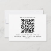 Lelie van de Vallei - Witte Collatie RSVP Kaartje (Achterkant)