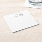 Lelie van de vallei || Witte op maat Kartonnen Onderzetters (Schuin)