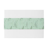 Lelie van de vallei | zacht groen uitnodigingen wikkel (Achterkant Voorbeeld)