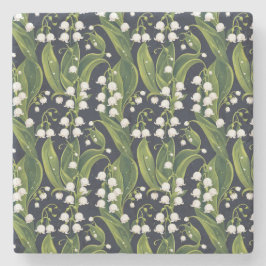 Lelie van de Valley Floral Stone Onderzetter