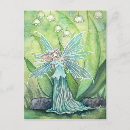 Lelie van de Valley Flower Fairy Briefkaart (Voorkant)