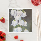 LELIE VAN DE VALLEY FLOWER MONOGRAM PARTY SERVET (Insitu)