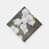 LELIE VAN DE VALLEY FLOWER MONOGRAM PARTY SERVET (Hoek)