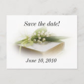 Lelie van het dal met bijbels briefkaart (Voorkant)