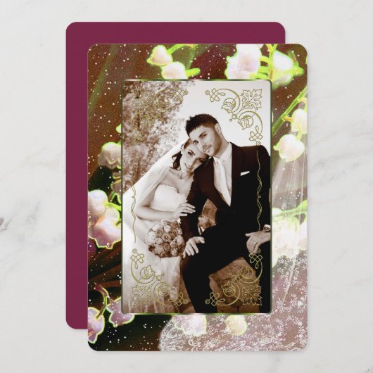 Lelie van het Dal ~ Trouw Uitnodigingen Collectie (Voorkant / Achterkant)