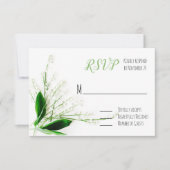 lelie van het dal Wedding RSVP (Voorkant)