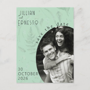 Lelie van het dal    Zachte groene foto save the d Briefkaart