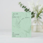 Lelie van het dal || Zachte groene foto save the d Briefkaart (Staand voorkant)