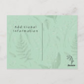 Lelie van het dal || Zachte groene foto save the d Briefkaart (Achterkant)