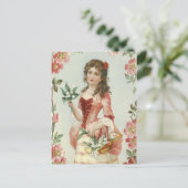 Lelie van het Meisje Vally Briefkaart (Staand voorkant)