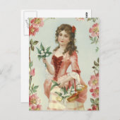 Lelie van het Meisje Vally Briefkaart (Voorkant / Achterkant)