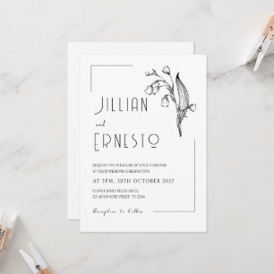 Lelie van Vallei Geen kleur verwijderbaar Lijst Kaart