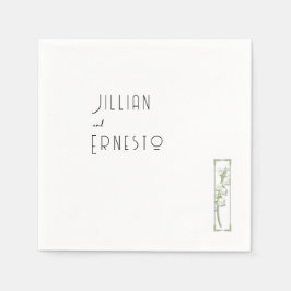 Lelie van Vallei | Kleurillustratie v1 Aangepast Servet