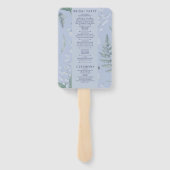 Lelie van Vallei | Lichtblauw met fotoprogramma Handwaaier (Achterkant)