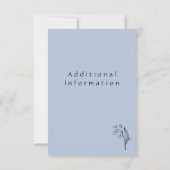 Lelie van Vallei | Periwinkle Blue - Sla de datum (Achterkant)