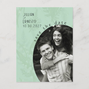 Lelie van Vallei   Sage Green Sla de datum op Briefkaart