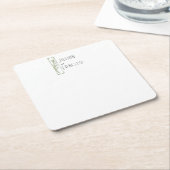 Lelie van Vallei | wit douane Kartonnen Onderzetters (Schuin)