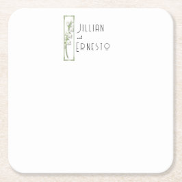 Lelie van Vallei | wit douane Kartonnen Onderzetters