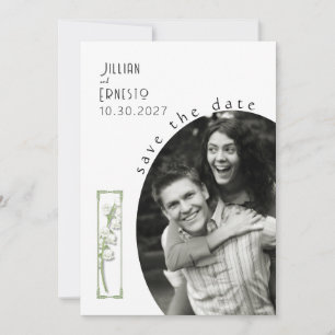 Lelie van Vallei Wit Save the Date v2 Kaart