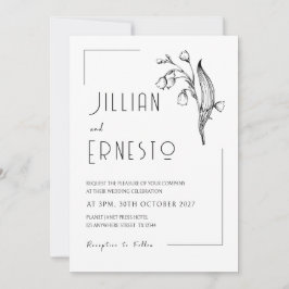 Lelie van Vallei | Witte voor- en achterkant Kaart