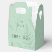 Lelie van Vallei | Zacht Groen Blank Binnenin Cust Bedankdoosjes (Geopend)