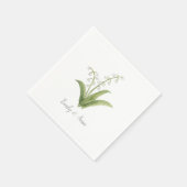 Leliebloem Custom Trouw Monogram  Servet (Hoek)