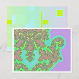 Leliebloem met rand Briefkaart