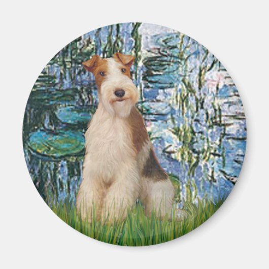 Lelies 1 - Wire Fox Terrier 3 Magneet (Voorkant)