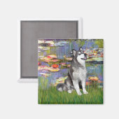 Lelies 2 - Alaskan Malamute Magneet (Voorkant / Achterkant)