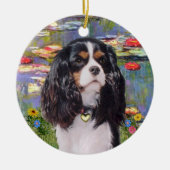 Lelies 2 - Cavalier (tri kleur) Keramisch Ornament (Voorkant)