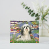 Lelies (#2) - Shih Tzu #3 Briefkaart (Staand voorkant)