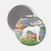 Lelies 2 - Witte Whippet (11b) Magneet (Voorkant / Achterkant)