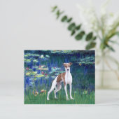 Lelies 5 - Italiaanse Windhond Briefkaart (Staand voorkant)