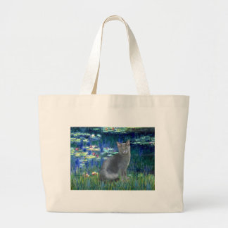 Lelies 5 - Russische Blauwe kat 2 Grote Tote Bag