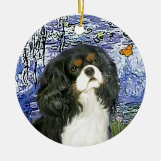 Lelies 6 - Cavalier (driekleurig) Keramisch Ornament (Voorkant)