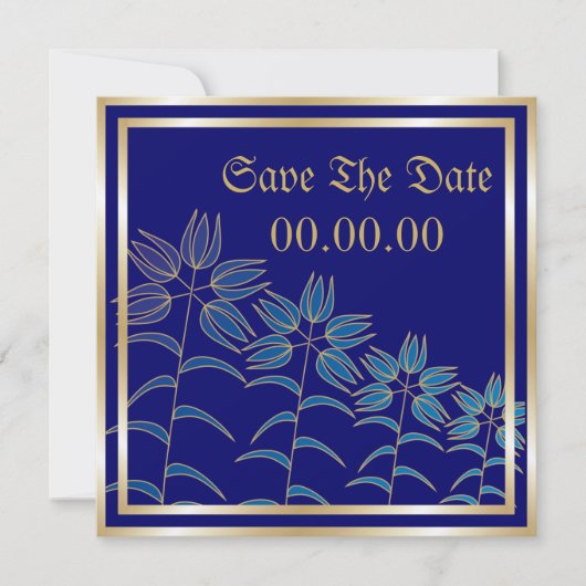  lelies Bewaar de datumaankondigingen Save The Date (Voorkant)