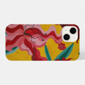 lelies, bloemen, abstractie, abstractionisme, iPhone hoesje (Achterkant horizontaal)