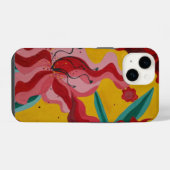 lelies, bloemen, abstractie, abstractionisme, iPhone hoesje (Achterkant horizontaal)