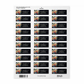 Lelies Bloemen Kerstmis Etiket (Full Sheet)