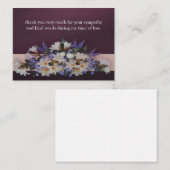 Lelies Bloemen Na Begrafenis Dank u Kaarten Notitiekaartje (Voorkant / Achterkant)