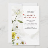 Lelies en narcissen Verjaardag Kaart (Voorkant)